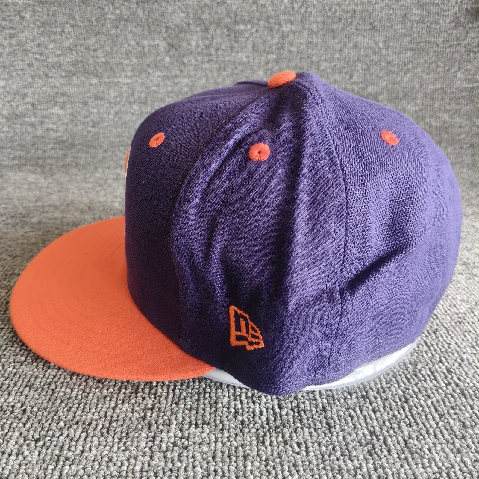 New Era Clemson Tigers 59FIFTY Fitted Purple Orange Hat 7 3 4
