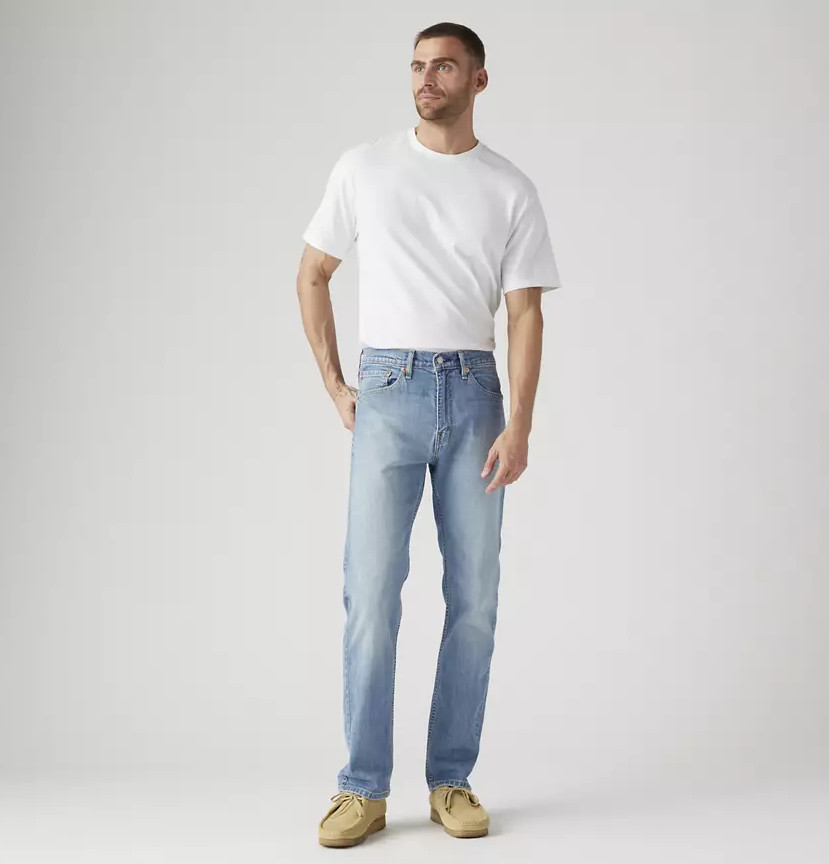 LEVI’S 505™ Regular Fit Men’s Jeans, Ocean Blues – Medium Wash – Stretch (NEW)