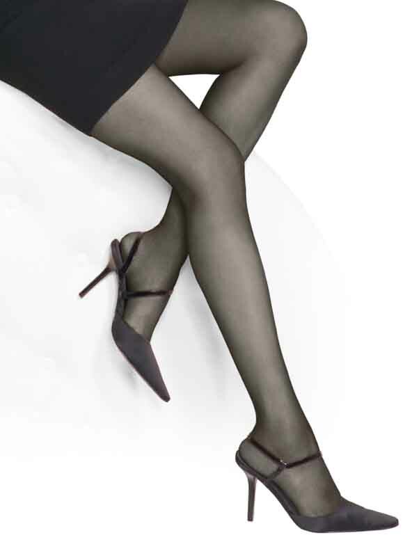 Lot Of 36 New – L’eggs to Go! Day Sheer Pantyhose – Size Q – Off Black Sheer Toe