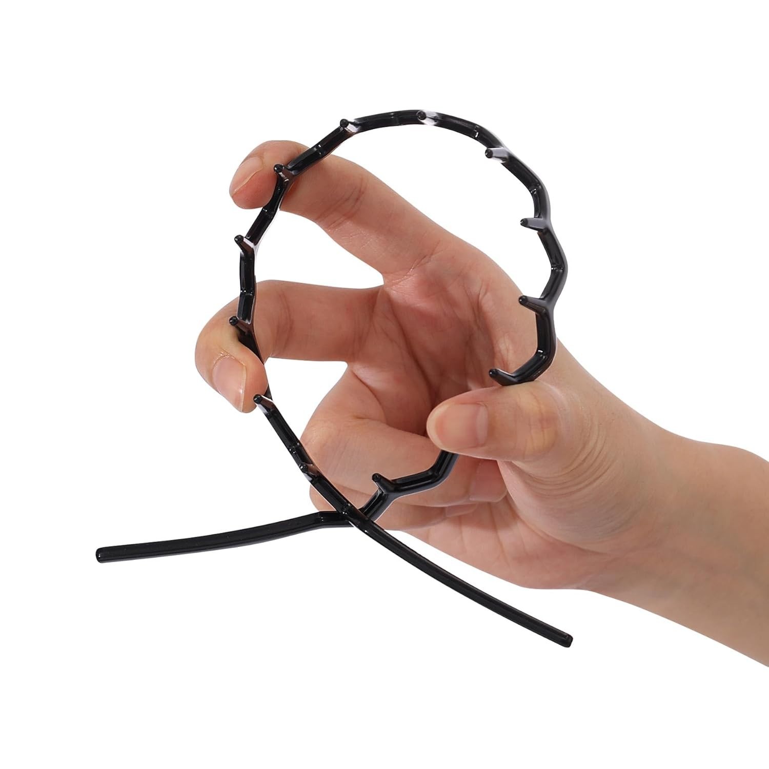 5 PCs Silicone Headbands for Women Non Slip Comb Headband Teeth Non Crackable