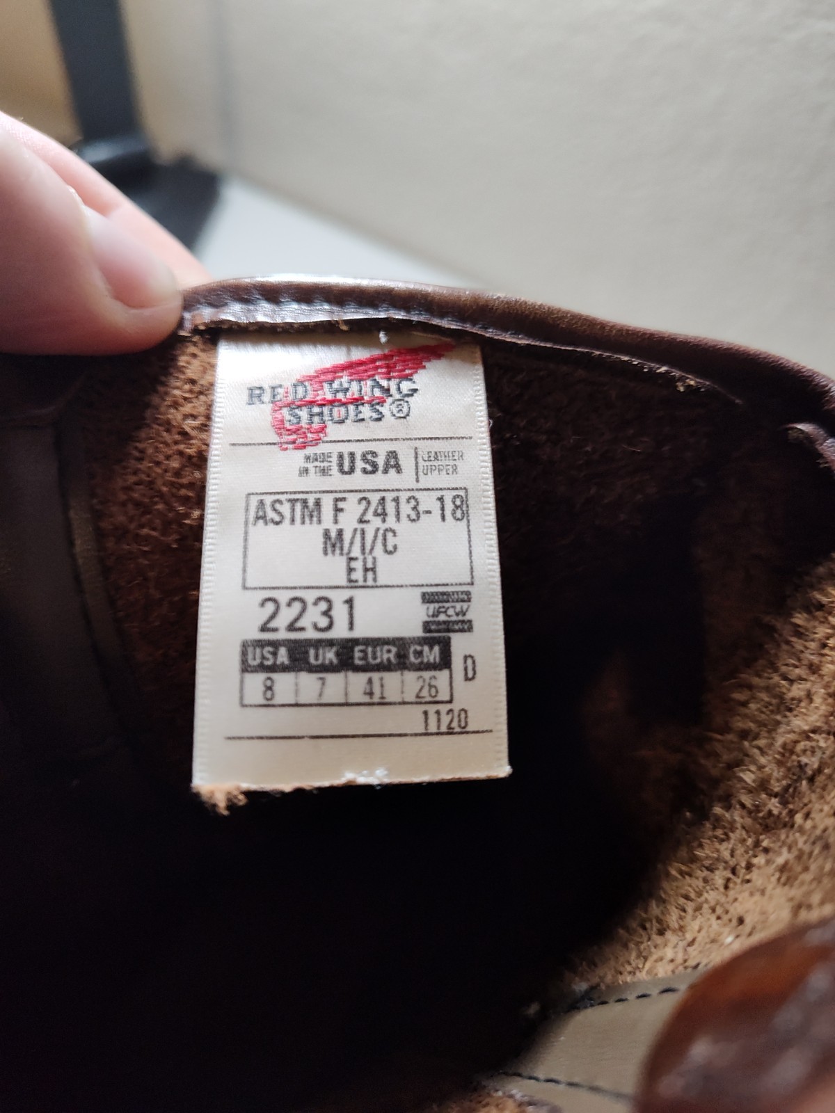 Red Wing Shoes 2231 Slip On Steel Toe Boots w. KG’s Boot Guard – US Size 8