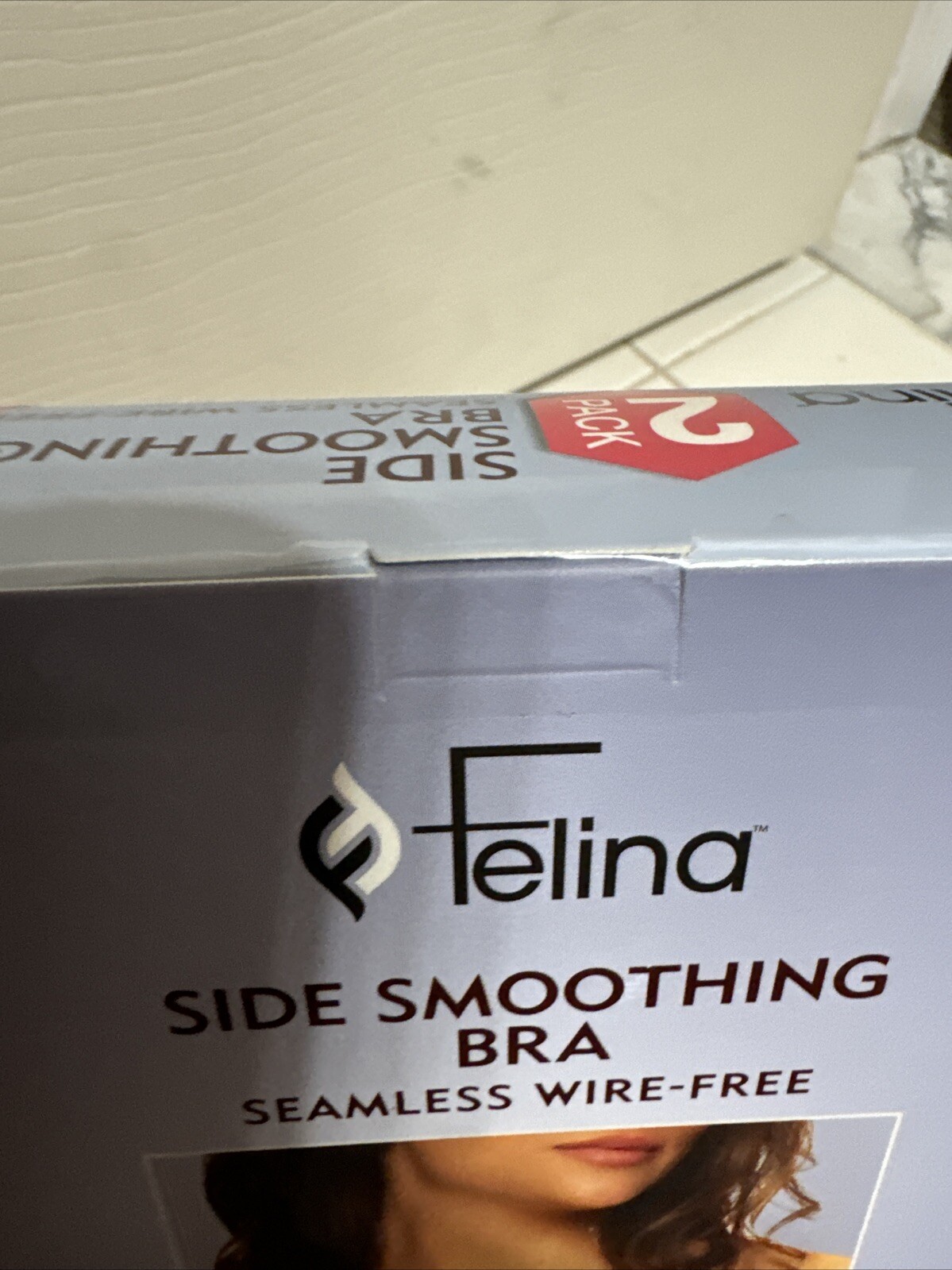 Felina 2pk Multicolor Side Smoothing Seamless Wire-Free Bra. Sz M. NIB!