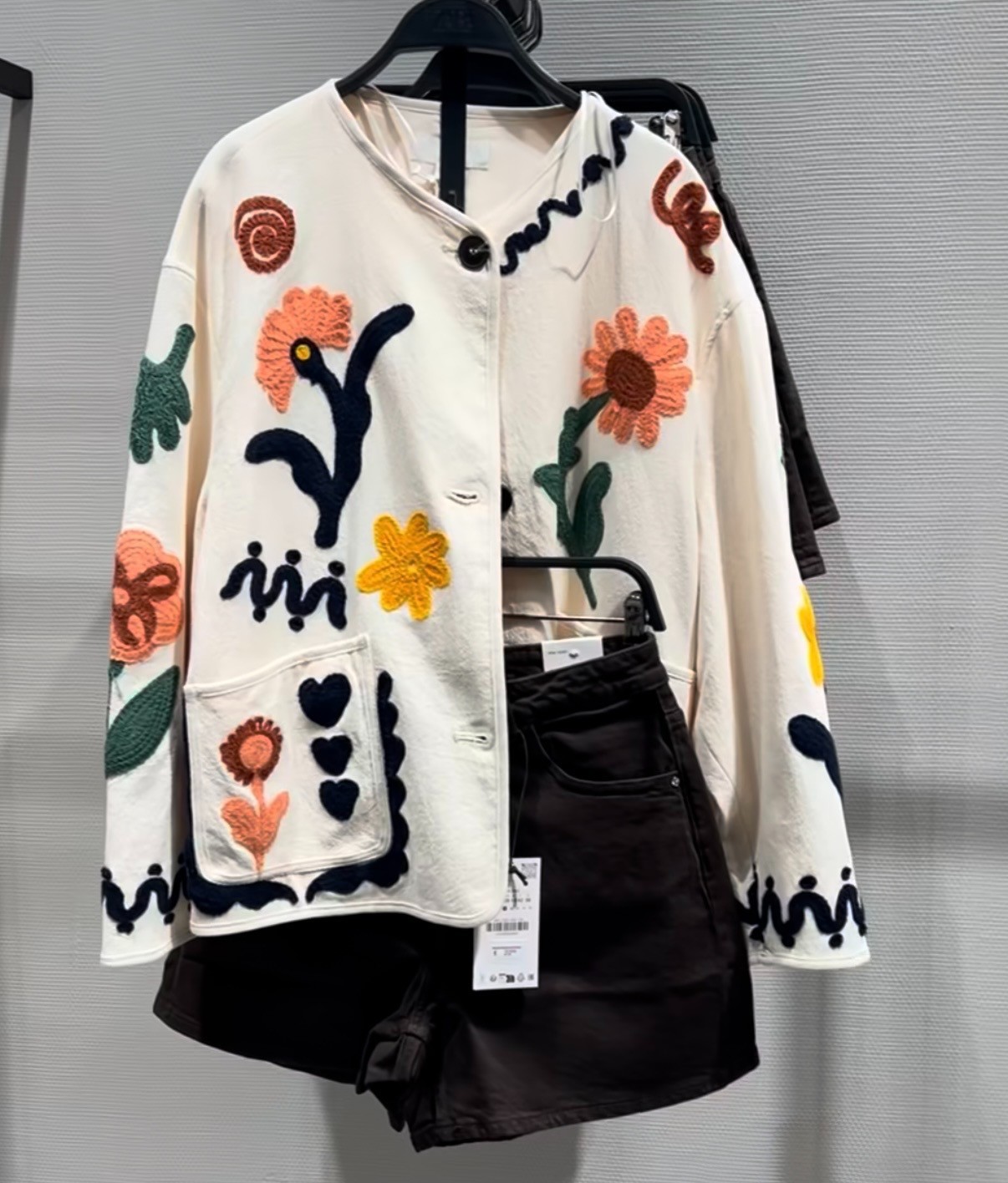 ZARA NEW WOMAN FAUX FUR COAT WITH TOGGLES ECRU XS-XL 8372/300 SALE PRICE!!!
