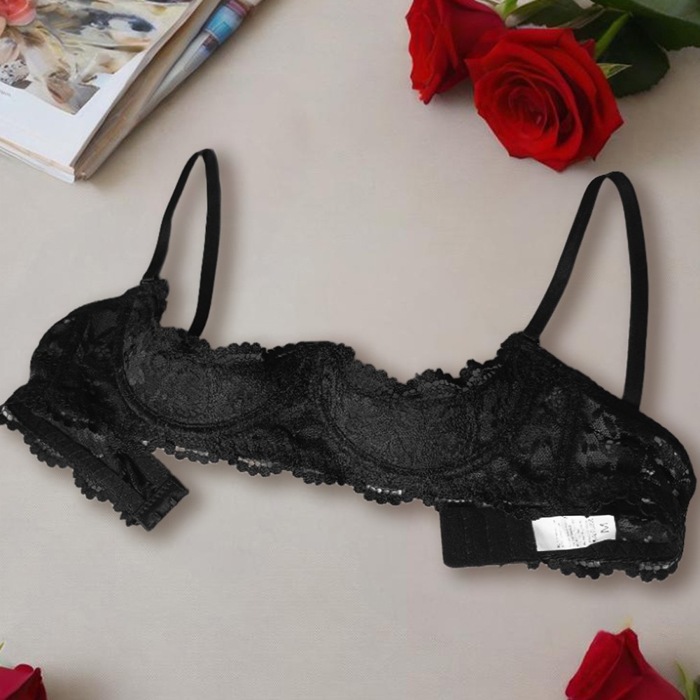 Lady Bras Half Cup Bra Low Cut Sexy Lingerie Underwired Bra Party Brassiere ABCD