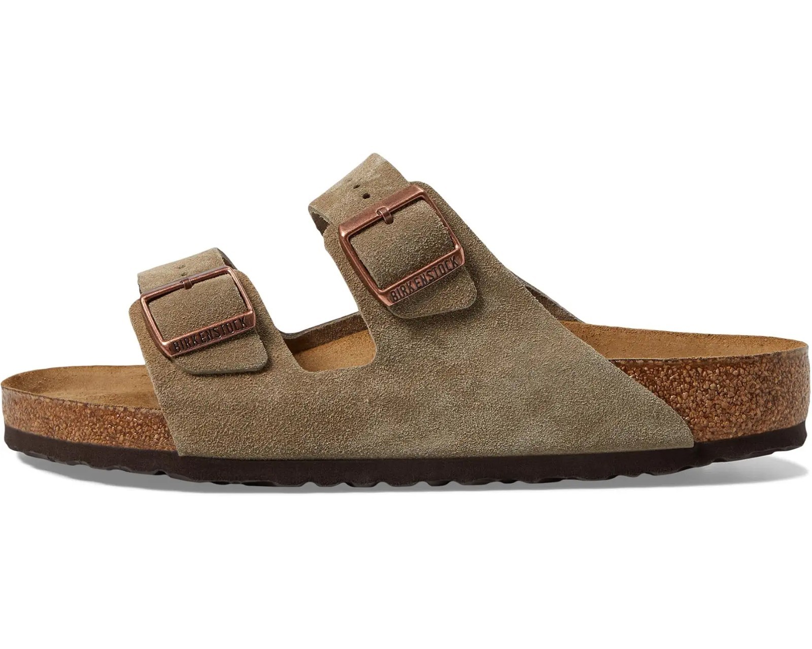 Birkenstock Arizona Taupe Suede Leather Soft Footbed Sandals Unisex EU 37-45