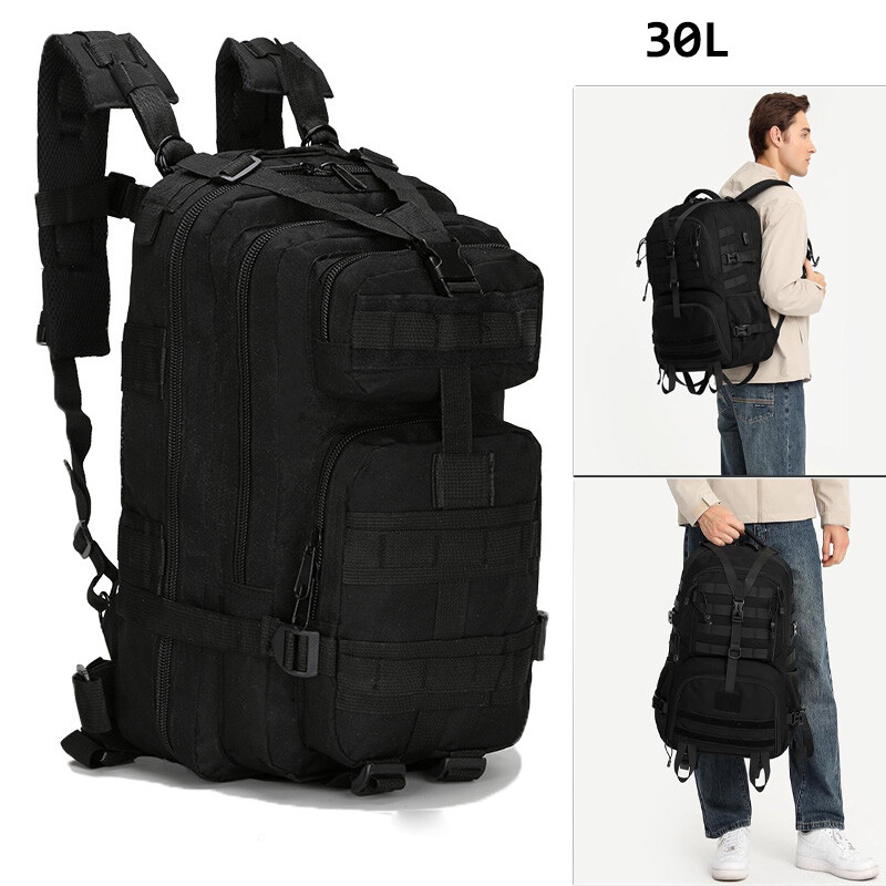 Military Tactical Army Backpack Rucksack Camping Hiking Trekking Outdoor Bag 30L