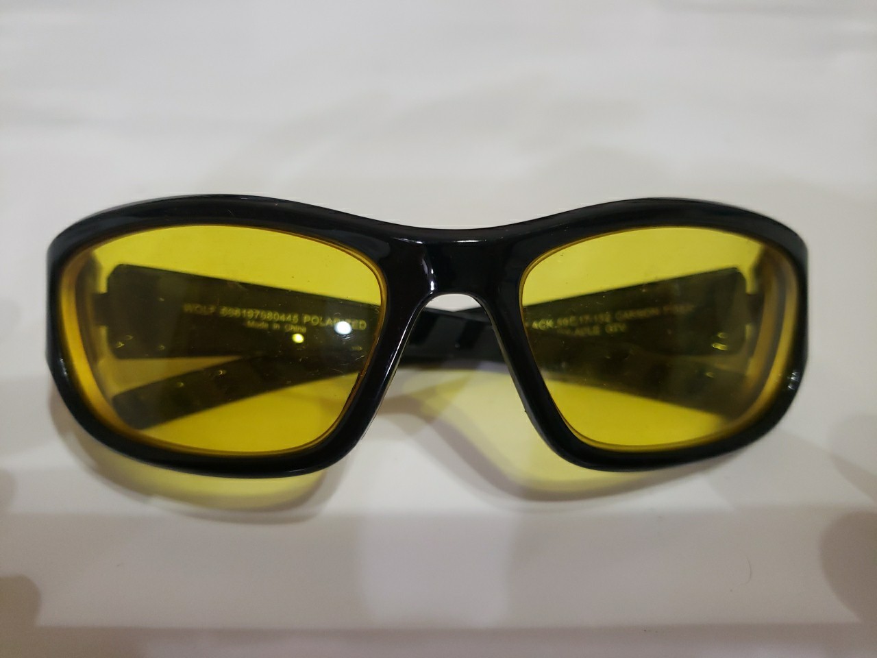 Wolf Shiny Black SUNGLASSES Gtv 59-17-132mm Carbon Fiber FRAMES ONLY C16