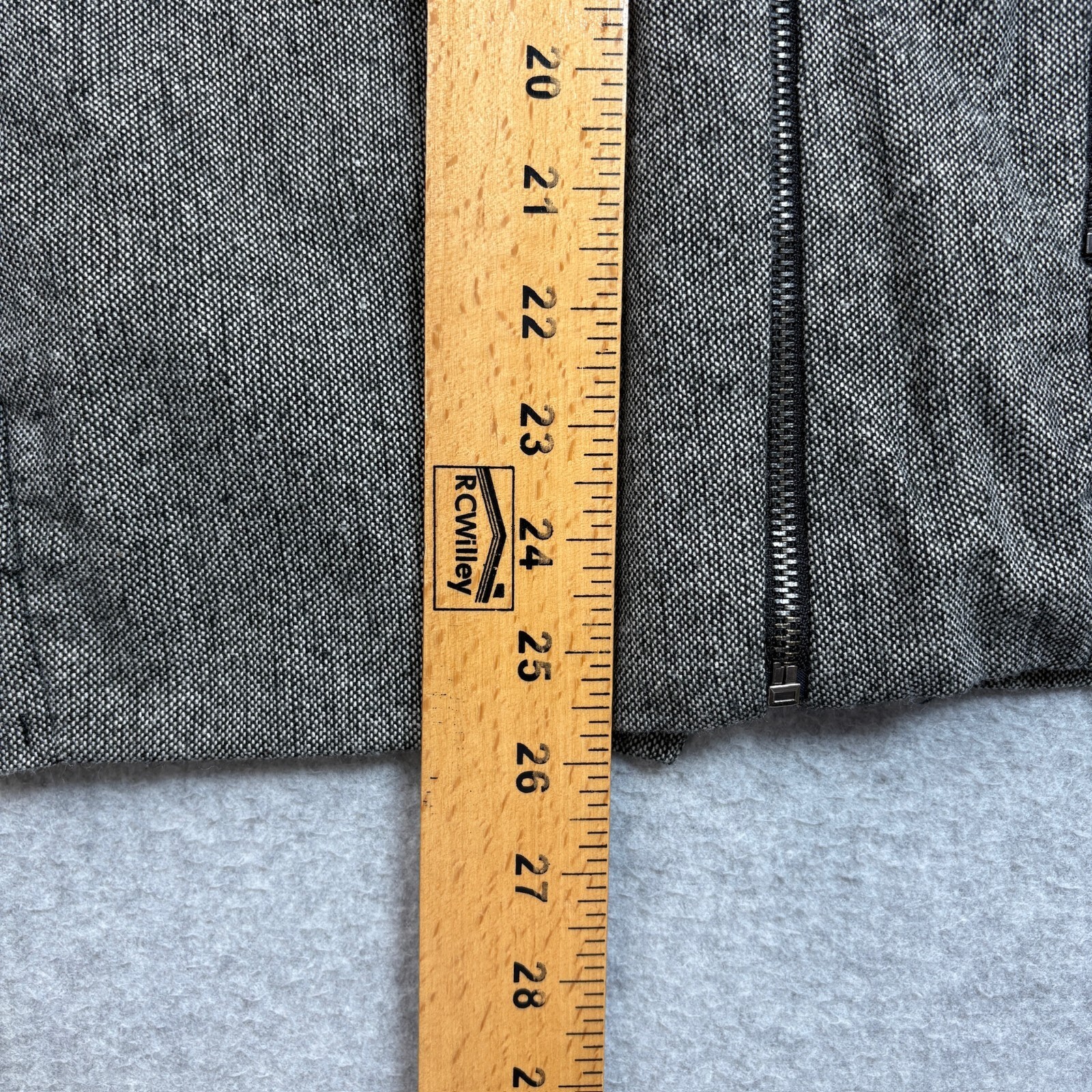 Mustard Seed Vest Woman Medium Gray Moto Minimalist Capsule Academia Heritage
