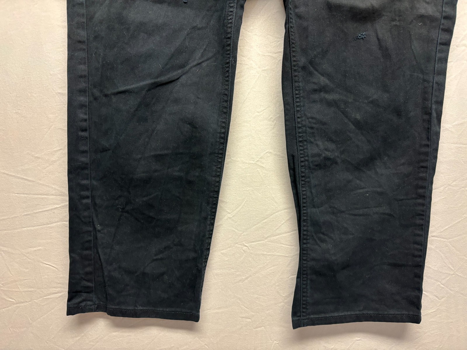 Levi Strauss & Co. Jeans Signature Men’s Black Athletic Fit Distressed 36×30