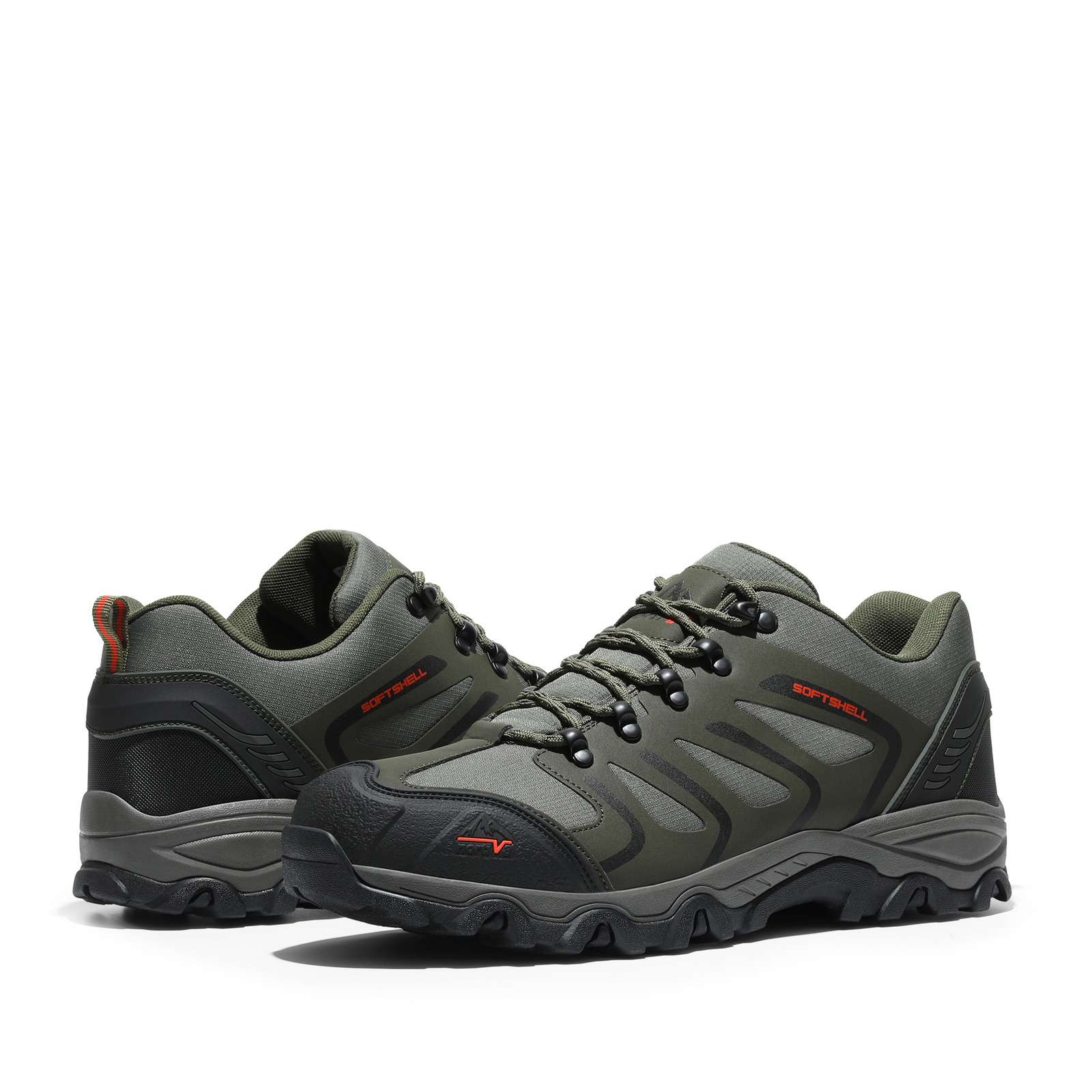 NORTIV8 Men WIDE SIZE Hiking Shoes Low Top Waterproof Trekking Trails Work Shoes