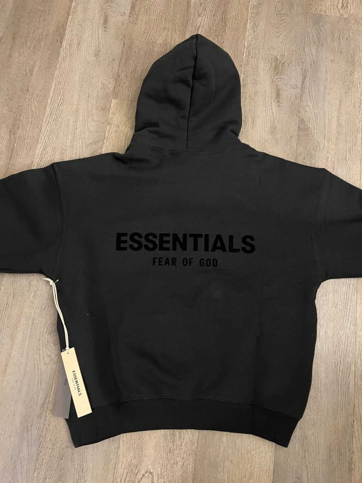New -FW 22 FEAR OF GOD ESSENTIALS HOODIE Stretch Limo/Black 2110 M