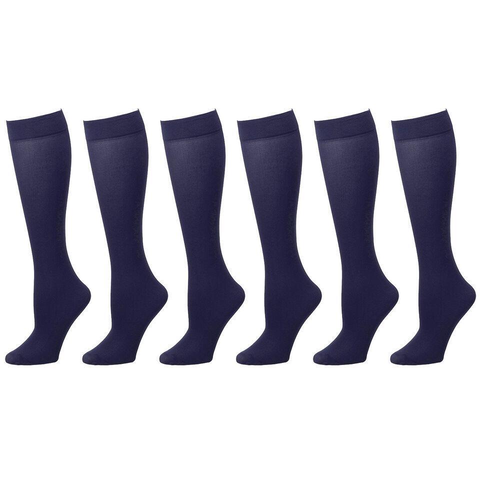 3-12 Pairs Women Trouser socks stretchy Knee High Soft Thin Material size 9-11