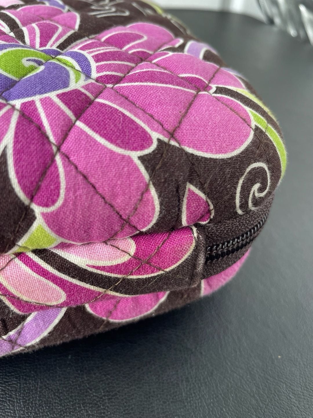 Vera Bradley Quilted Floral Laptop Computer Bag with Shoulder Strap