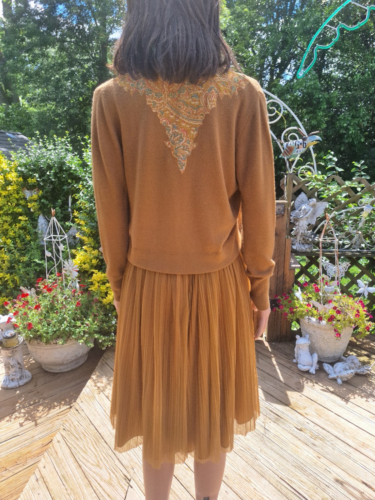 VTG Mid-century 50s 60s UNION LABEL Party Cocktail Dress Cardigan Sweater SET S