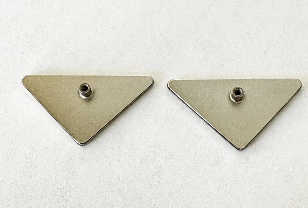 Prada 13ZS 14ZS Sunglasses Triangle Logo Replacement Parts Black Silver 1-Pair