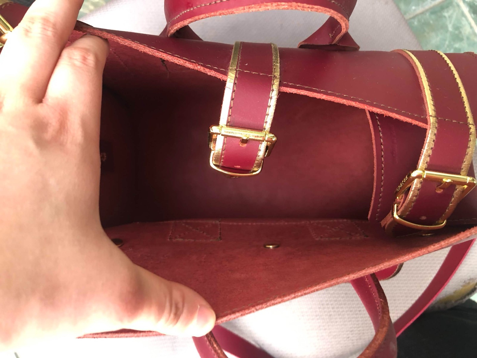Grafea mulberry and gold luna jewel bag(Rare! No longer available online. )