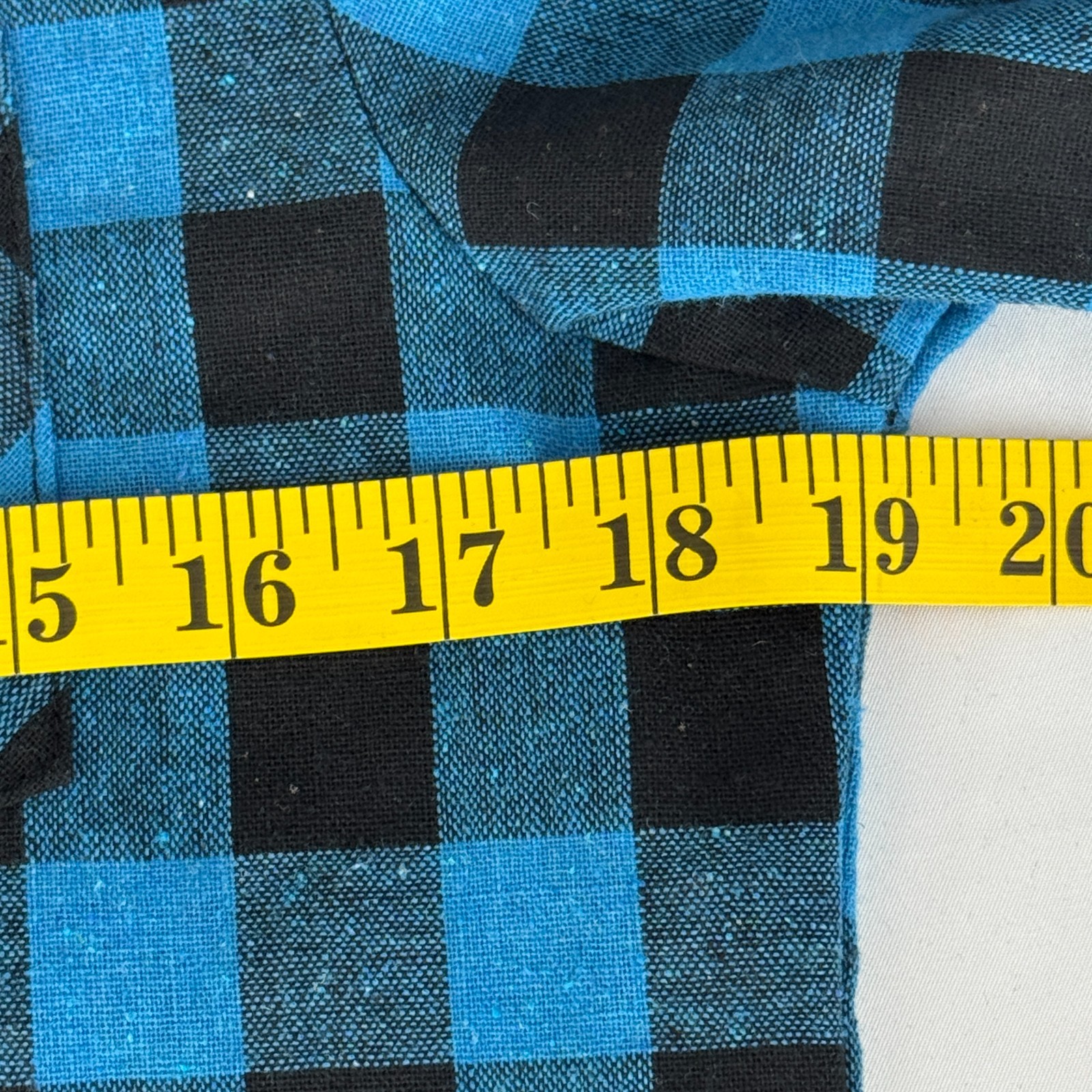 ByC Homme Men’s Blue Plaid Long Sleeve Relaxed Fit Button Up Shirt XL