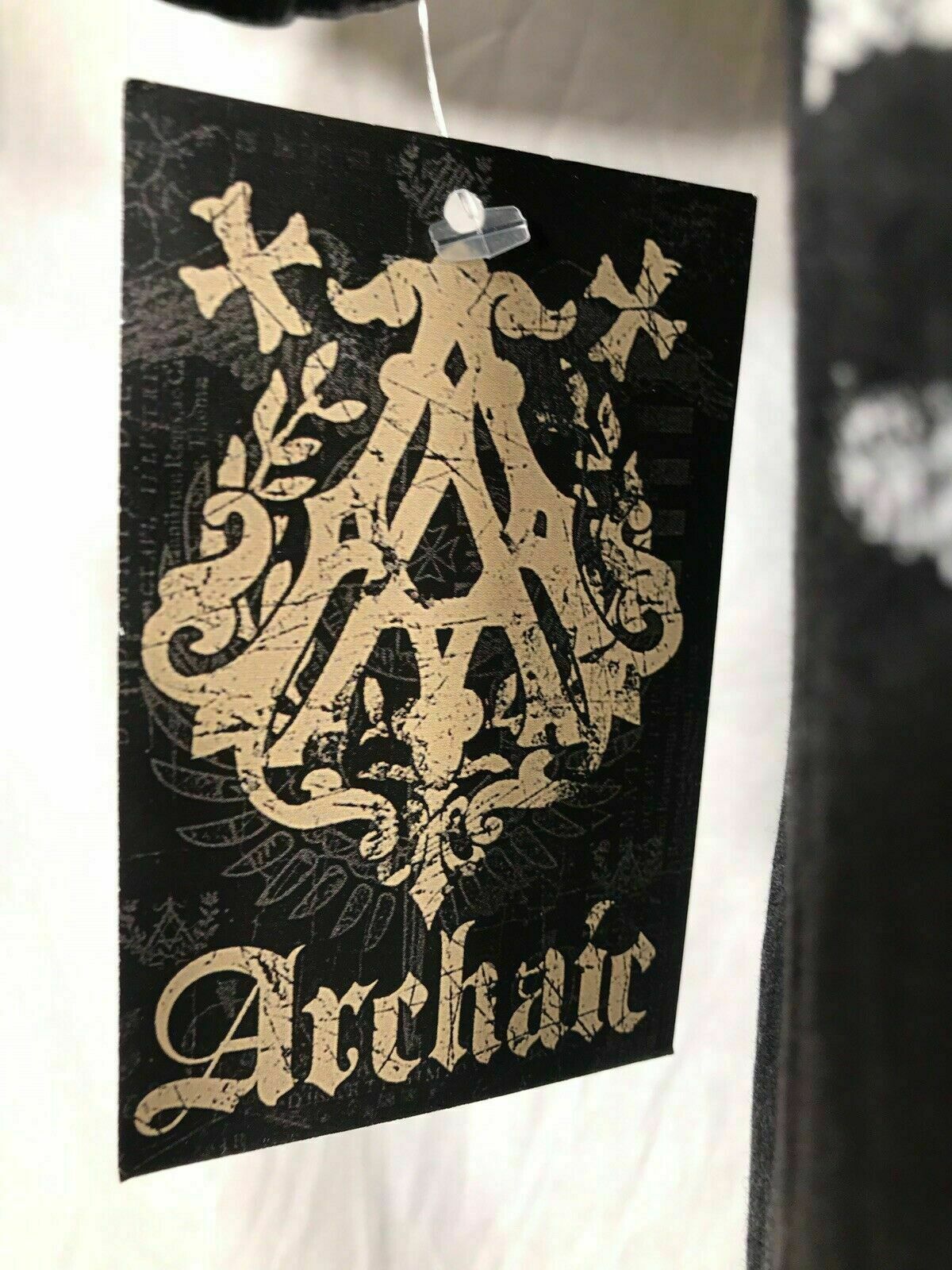 ARCHAIC by AFFLICTION Men’s T-Shirt NATION Skull Wings US Flag Black S-4XL $40