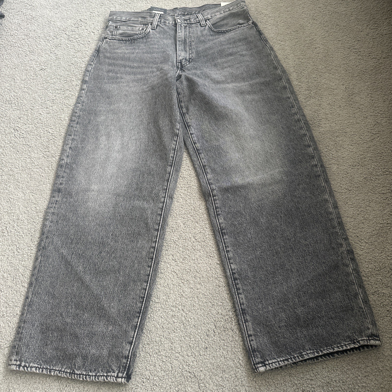 Levi ‘s Premium Men’s 578 Baggy Throughout Denim Jeans Sz. 32Wx30 Gray New