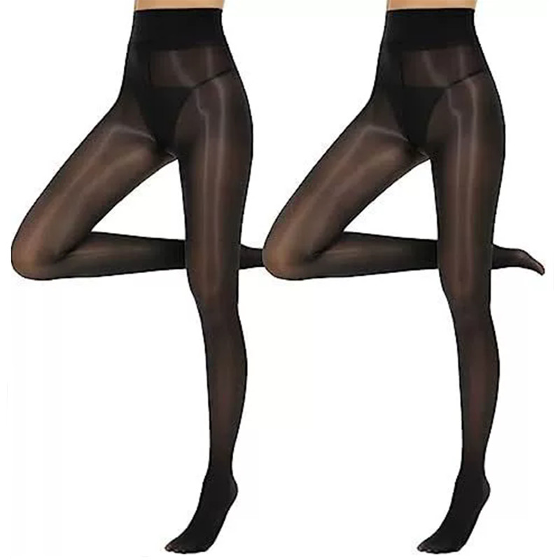 Ladies’ Shiny Pantyhose 15D High Waisted Transparent Pantyhose 7 Colors S-XL