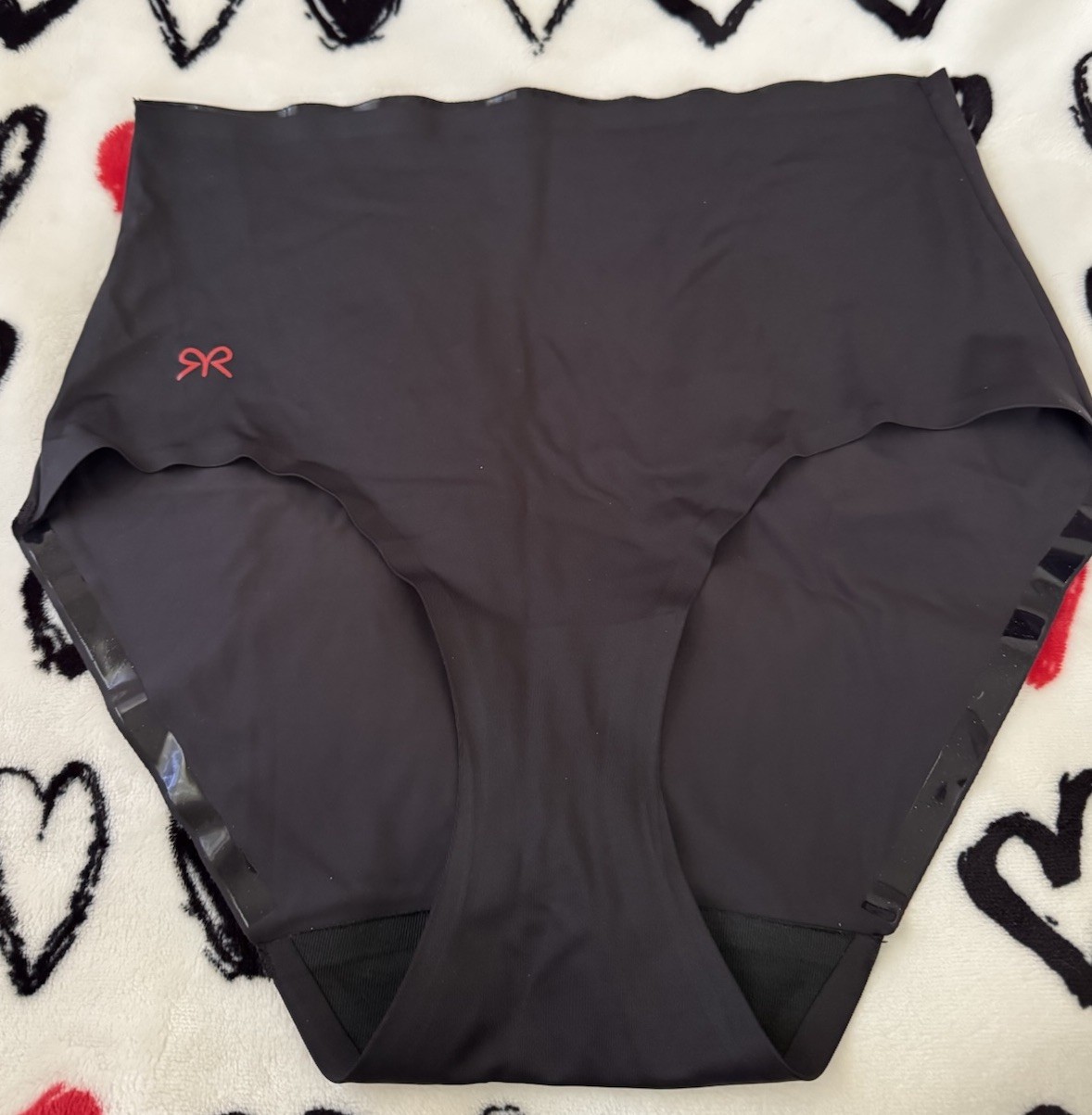 Ruby Ribbon Sleek Shape Panty Black Size L NWOT
