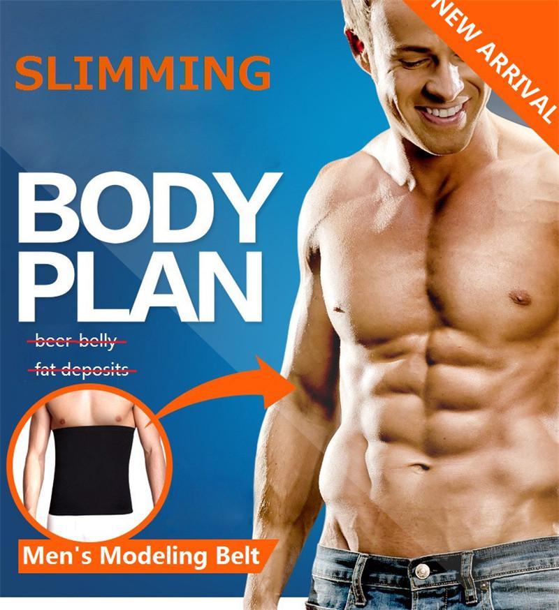 Men Abdomen Control Belt Band Tummy Control Compression Slimming Body Shaper