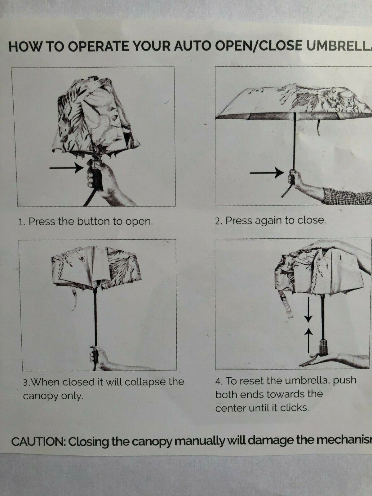 WOMEN’S PARASOL – ANUSCHKA INDIA -38″ CANOPY – OF A KIND – GUARANTEED UPF 50+