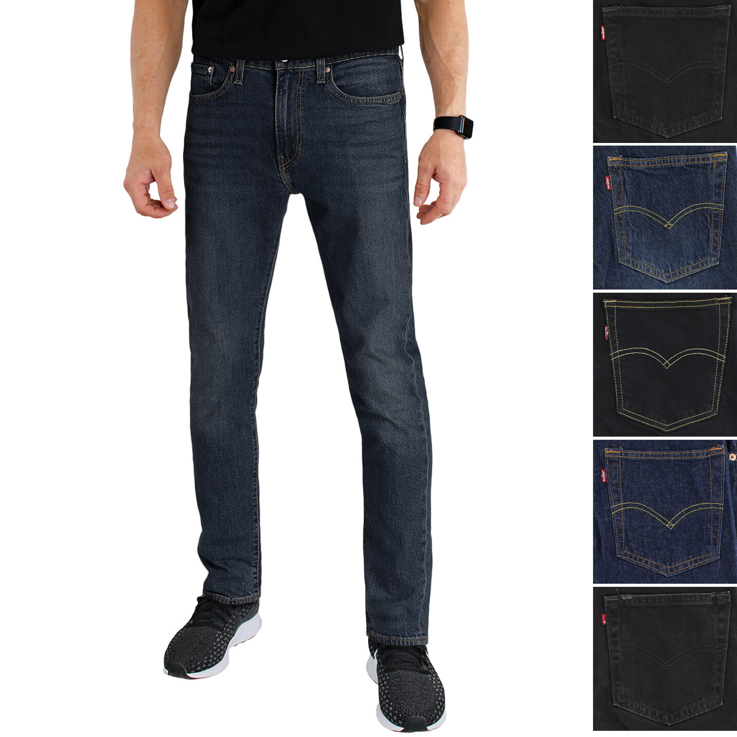 Levi’s Men’s 510 Blue Jeans Skinny Fit Low Rise Stretch Denim Tapered Pants