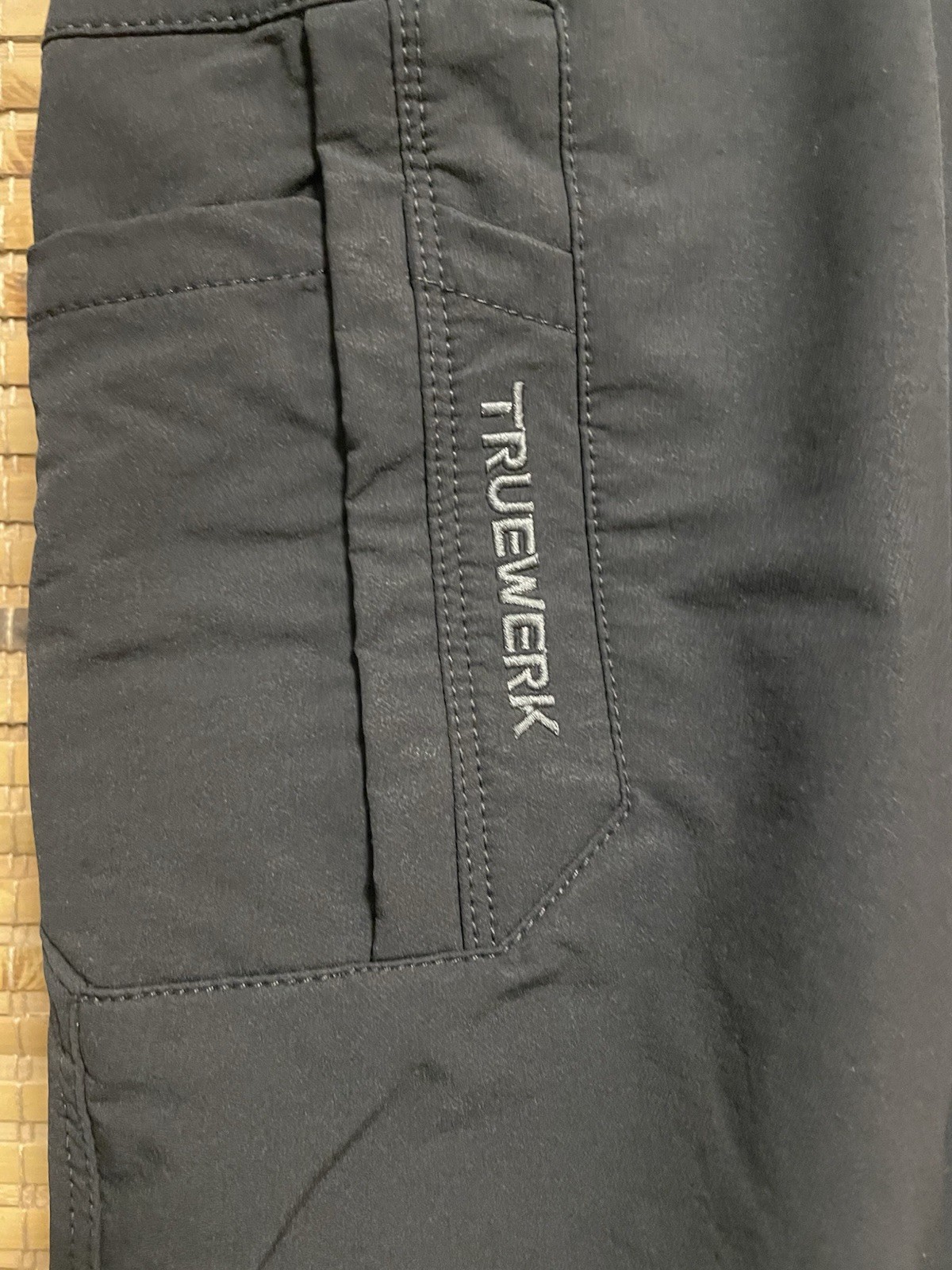 Truewerk T2 Werkpants Mens 40×30 Black Water Resistant Pants Softshell
