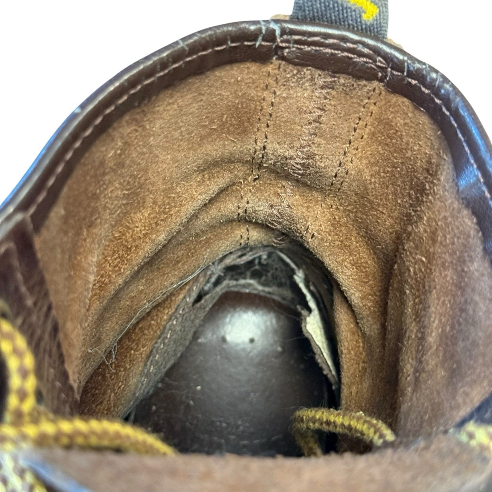 Dr Martens Womens Distressed Brown Leather Boots Size 7? (SEE DESCRIPTION)