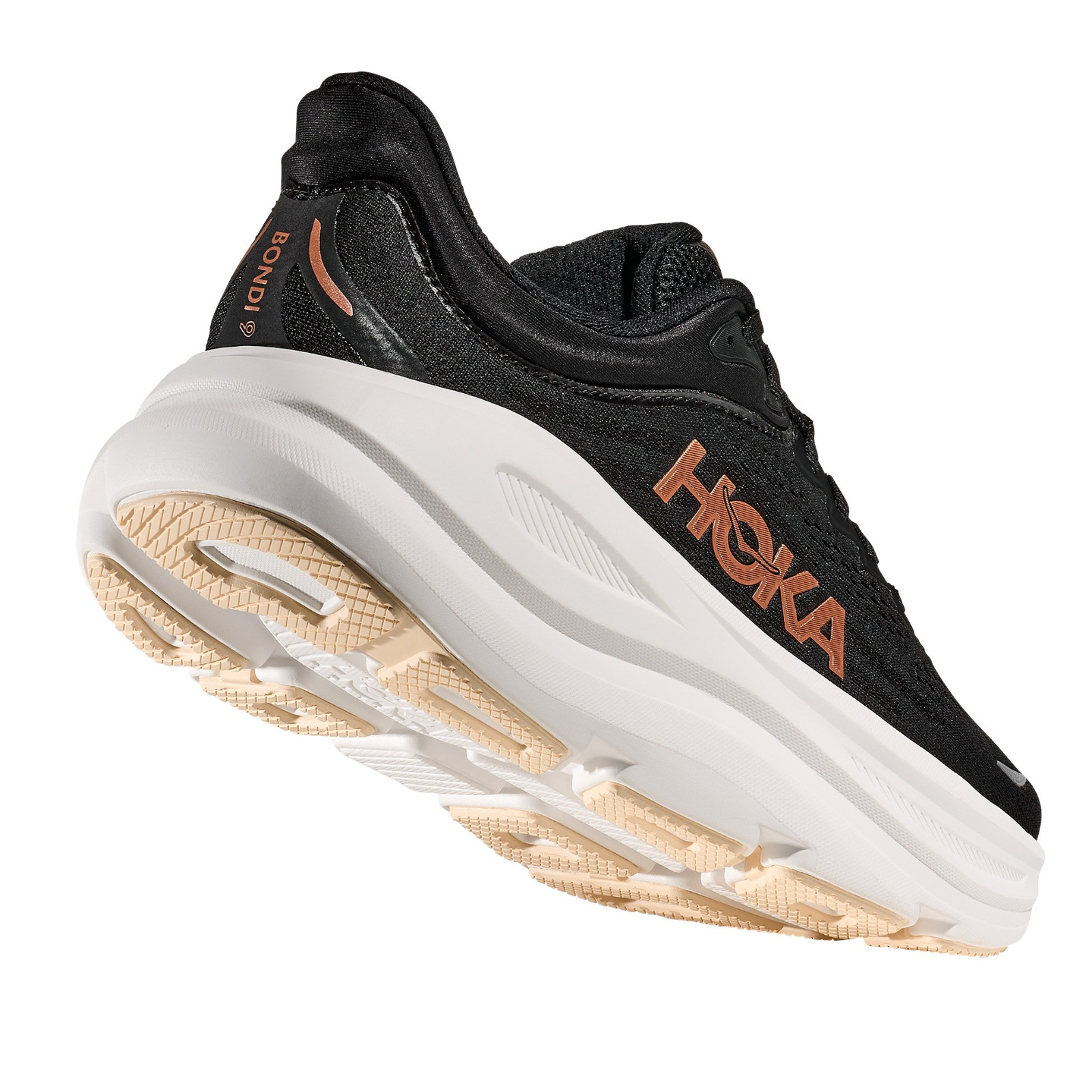 Hoka One One Bondi 9 1162012-BRGL Sneakers Women’s Black Rose Gold Running Shoes
