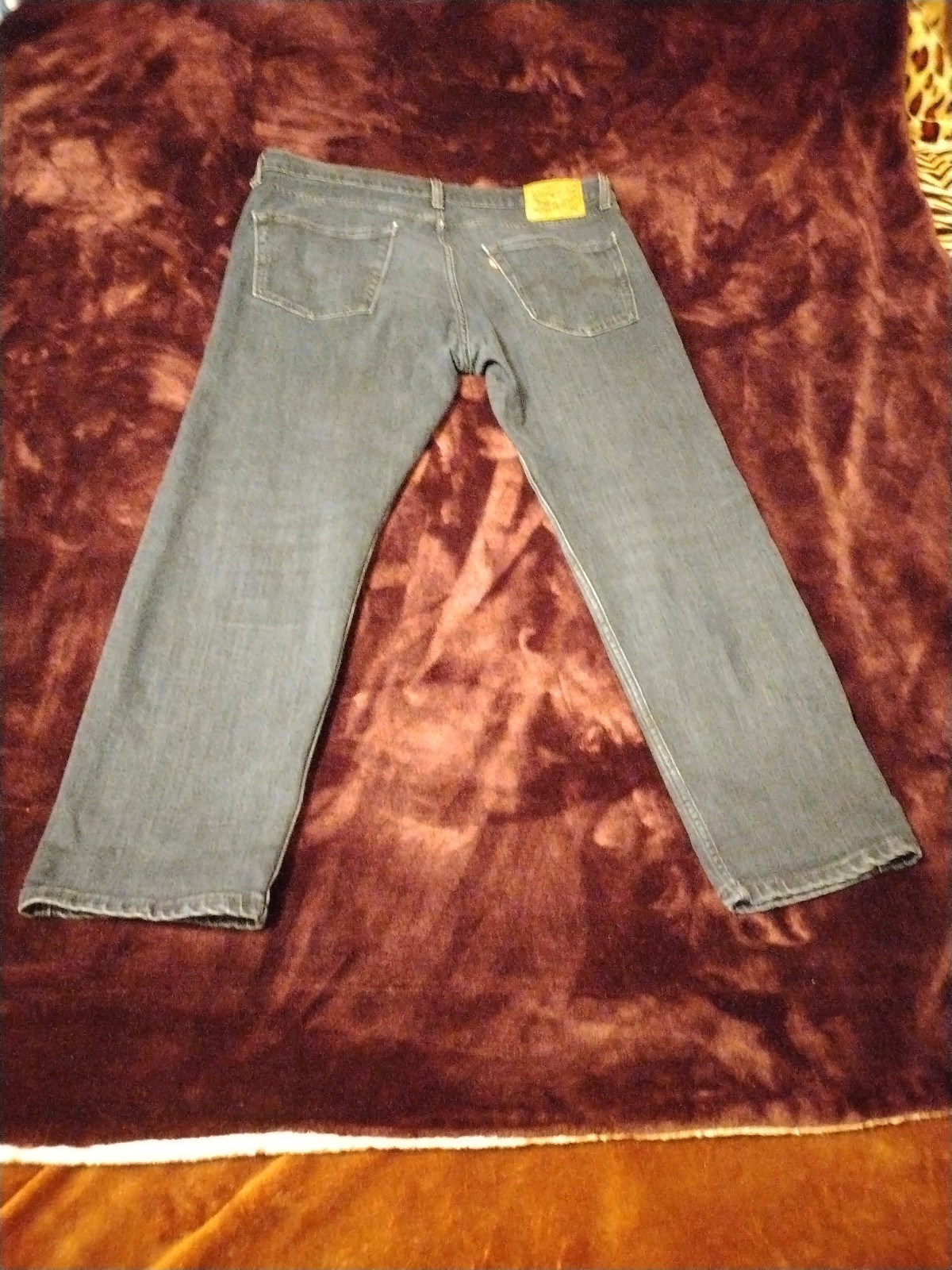 Levi’s Mens 502 All Seasons Tech Jeans Size 36×30 Dark Wash Blue Denim