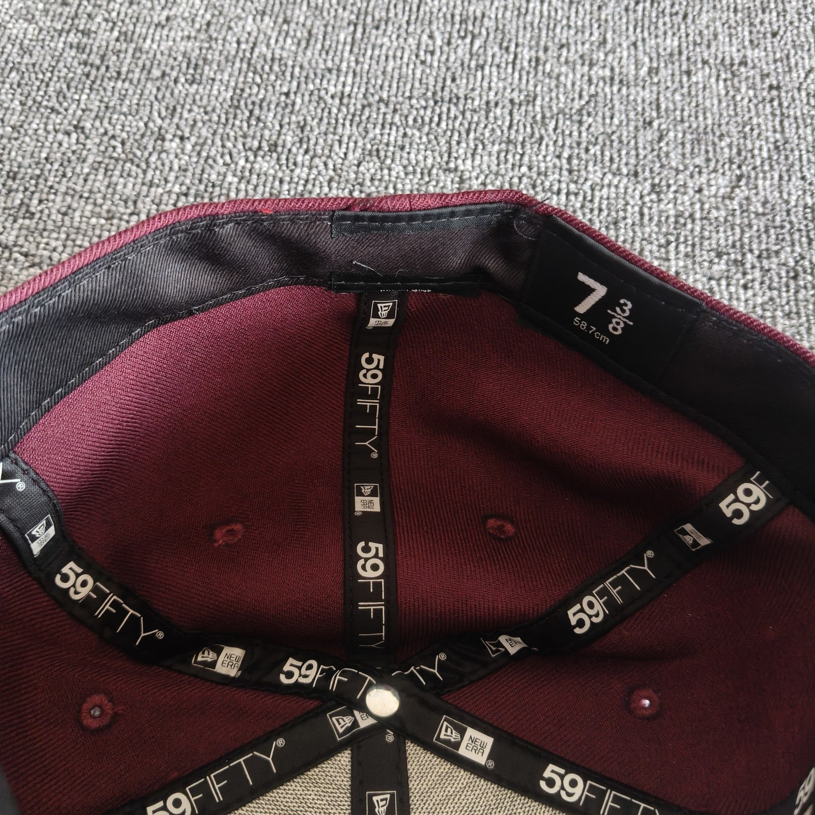 New Era Boston College Eagles 59FIFTY Fitted Maroon 7 3 8 Hat