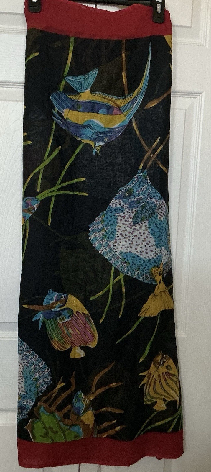 Tropical Fish Design,Scarf,Beach Sarong,Tabl Runner,Beaurtiful Design,Sz 44/68,