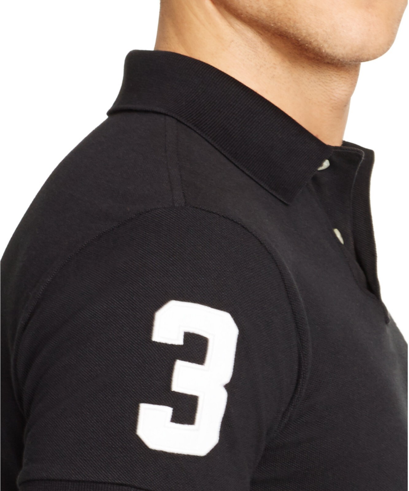 *NWT – POLO RALPH LAUREN Mens Big Pony Custom Fit Polo Shirt – BLACK – S – XXL