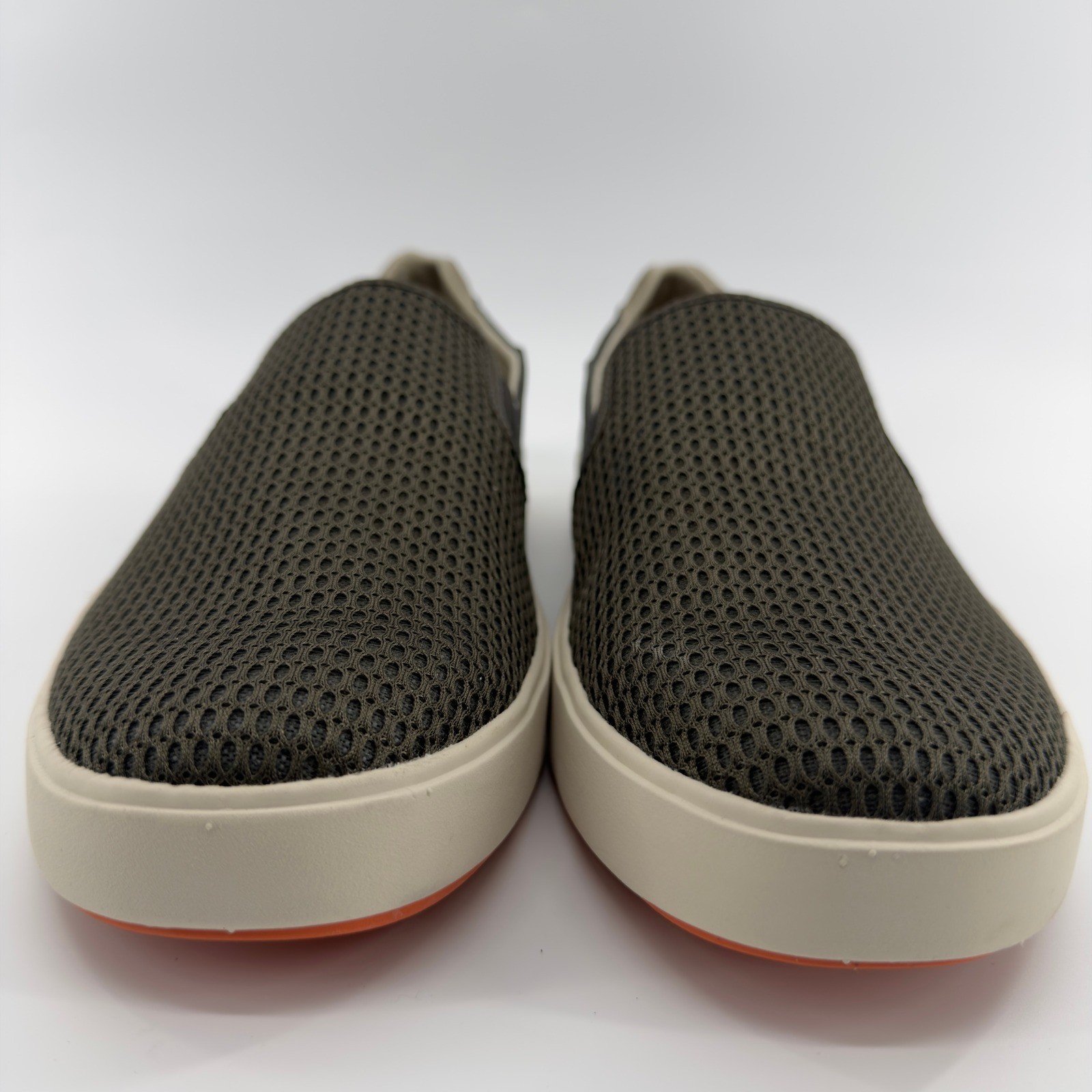 OluKai Lae’ahi Mens 11.5 Slip On Sneakers Dark Wood Mustang Mesh Shoes