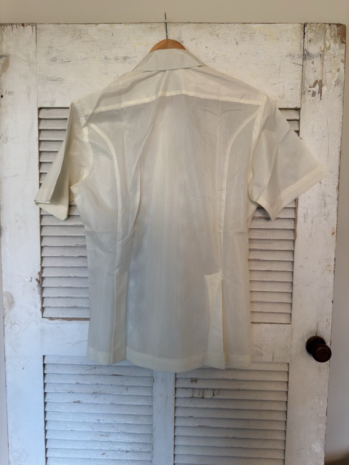 Vintage Goldman men’s Shirt Olongapo City Fine Tailor Military Souvenir’s 50’s