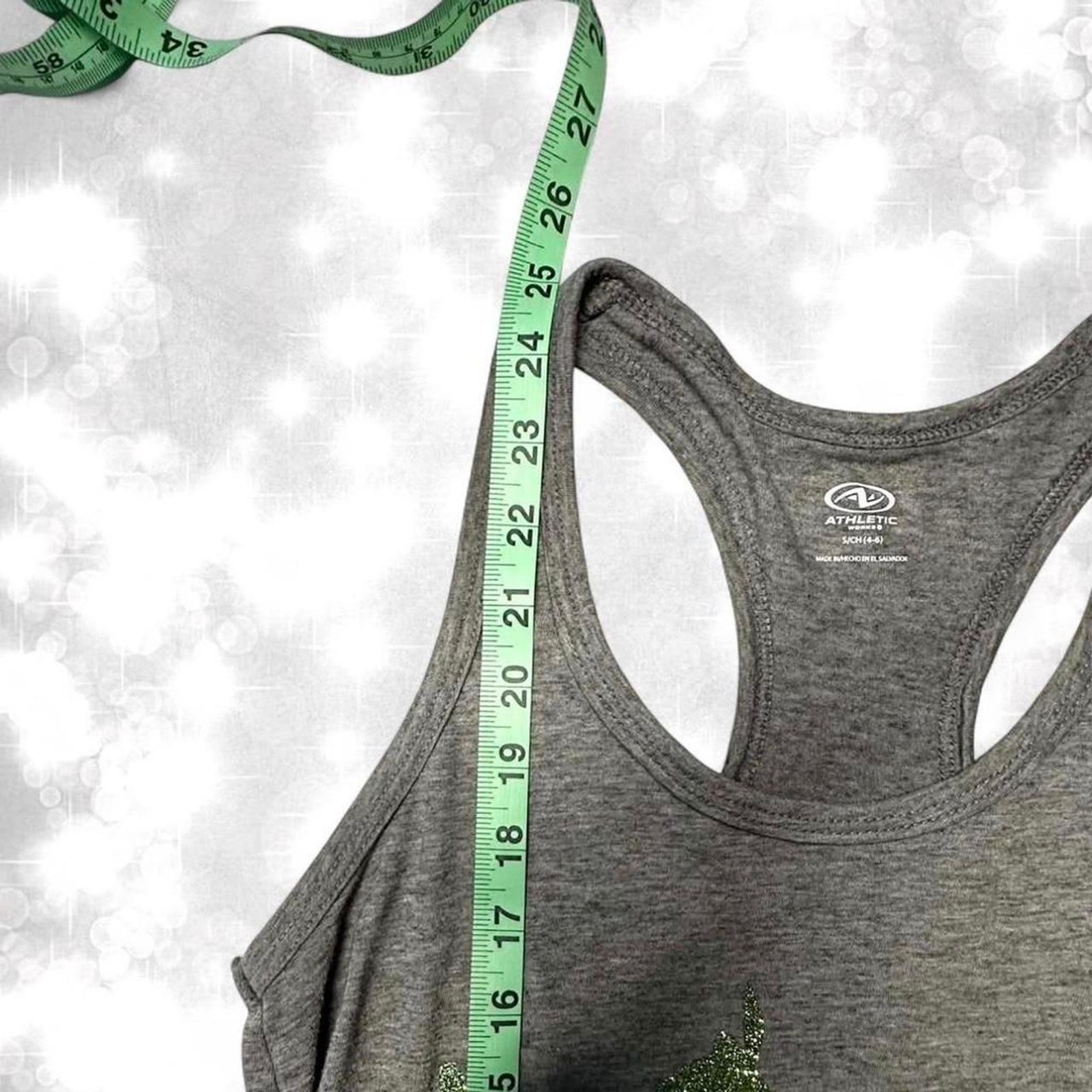 Disney glitter green Peter Pan graphic tank top. Fairycore, whimsical