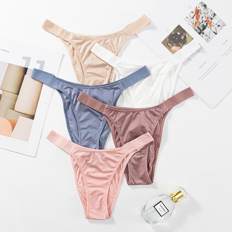 5 Pack Lot Womens Sexy Panties Bikinis Briefs High Cut Ladies Underwear Lingerie