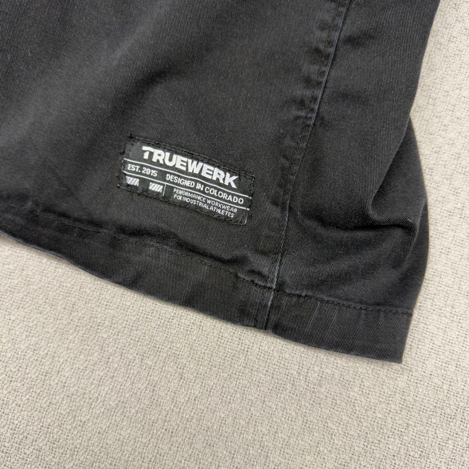 Truewerk FR Shirt Mens 2XL Black Flame Resistant Cotton Workwear Snap Utility