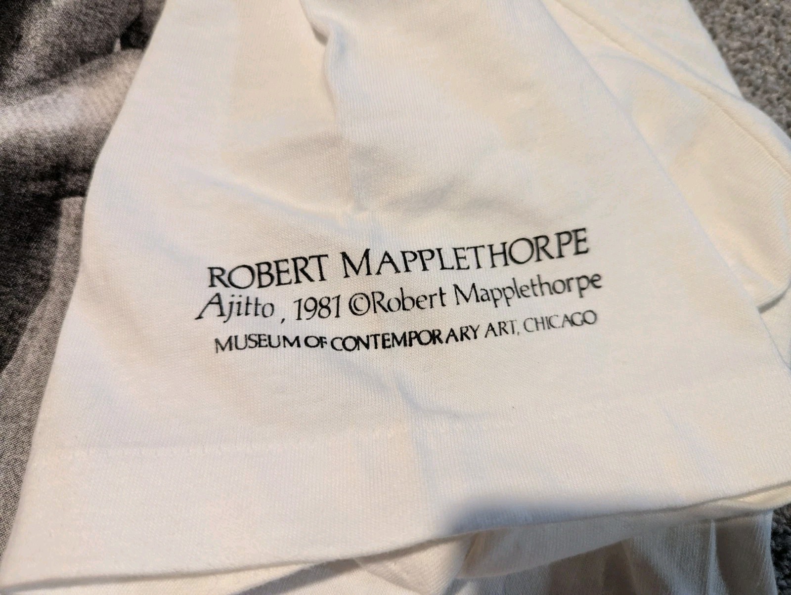 Vintage Robert Mapplethorpe Shirt Mens XXL Ajitto Art 1980s Museum Deadstock