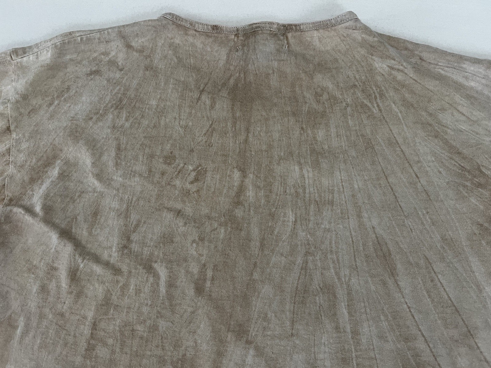Vintage Guava Beach XL Brown Marbled Fish Graphic Beige Tee Single Stitch USA