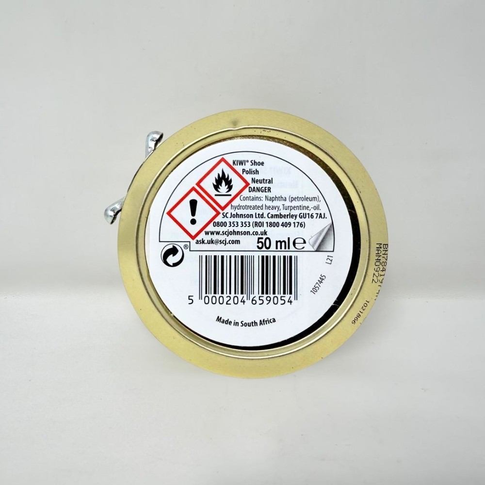 2 Pack – KIWI Shoe Polish Tin, Neutral, 50ml (1.7oz) – Renews & Protects Leather