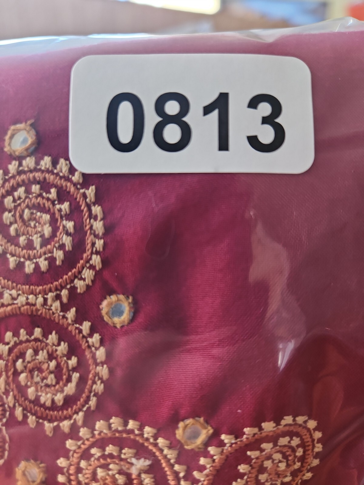 NEW Sakshi Kurti Top 3/4 Sleeve Red Embroidered Salwar Kameez India Size Large