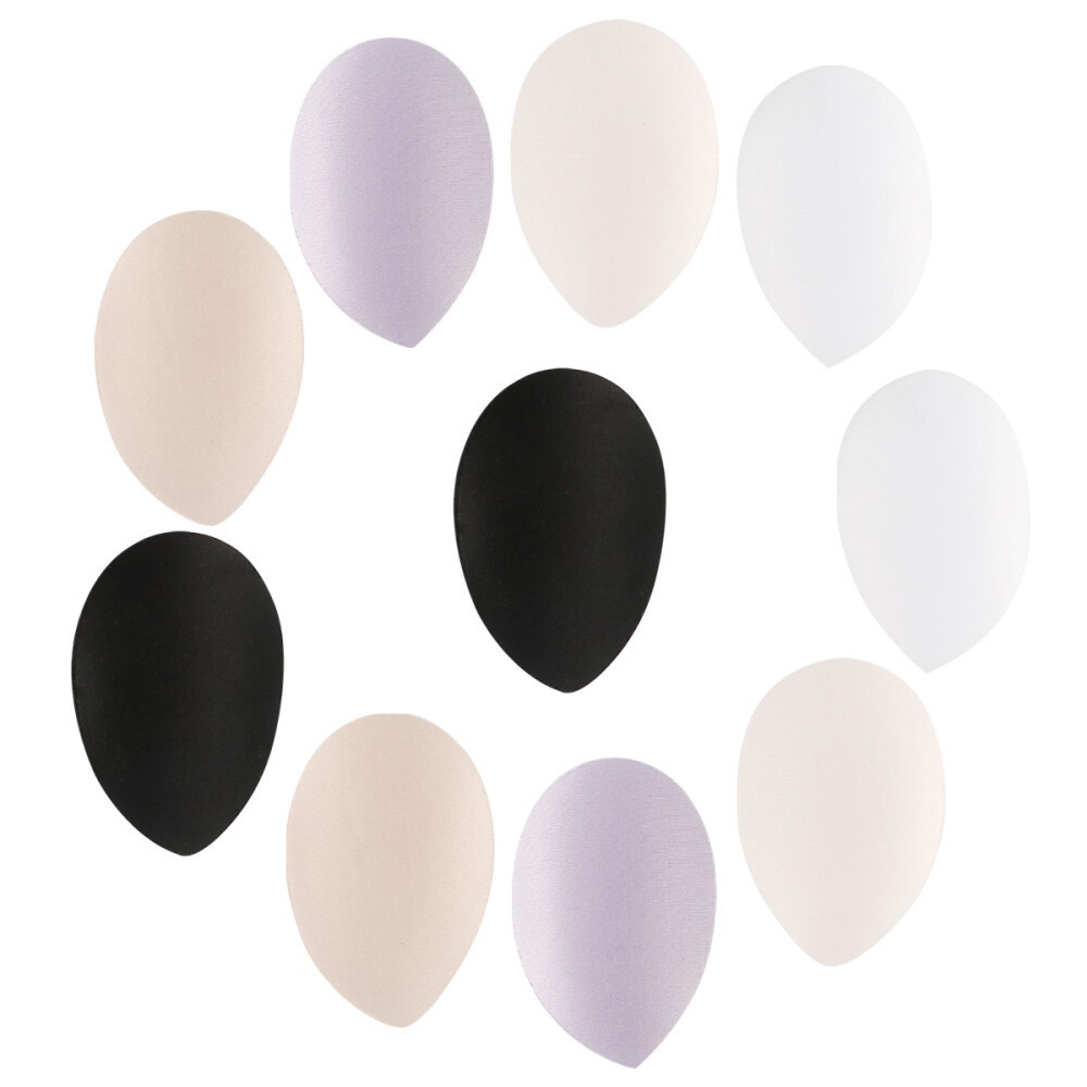 5 Pairs Drop Shaped Sponge Breast Pad Insert Chest Pad Invisible Bra Padding