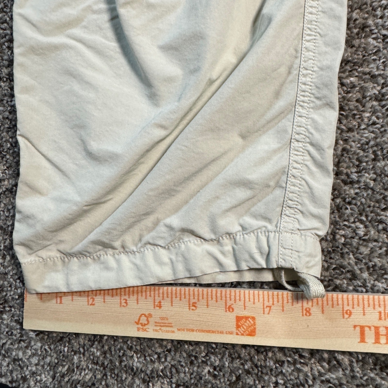 Uniqlo Mens Large Cargo Utility Pants Beige Cotton