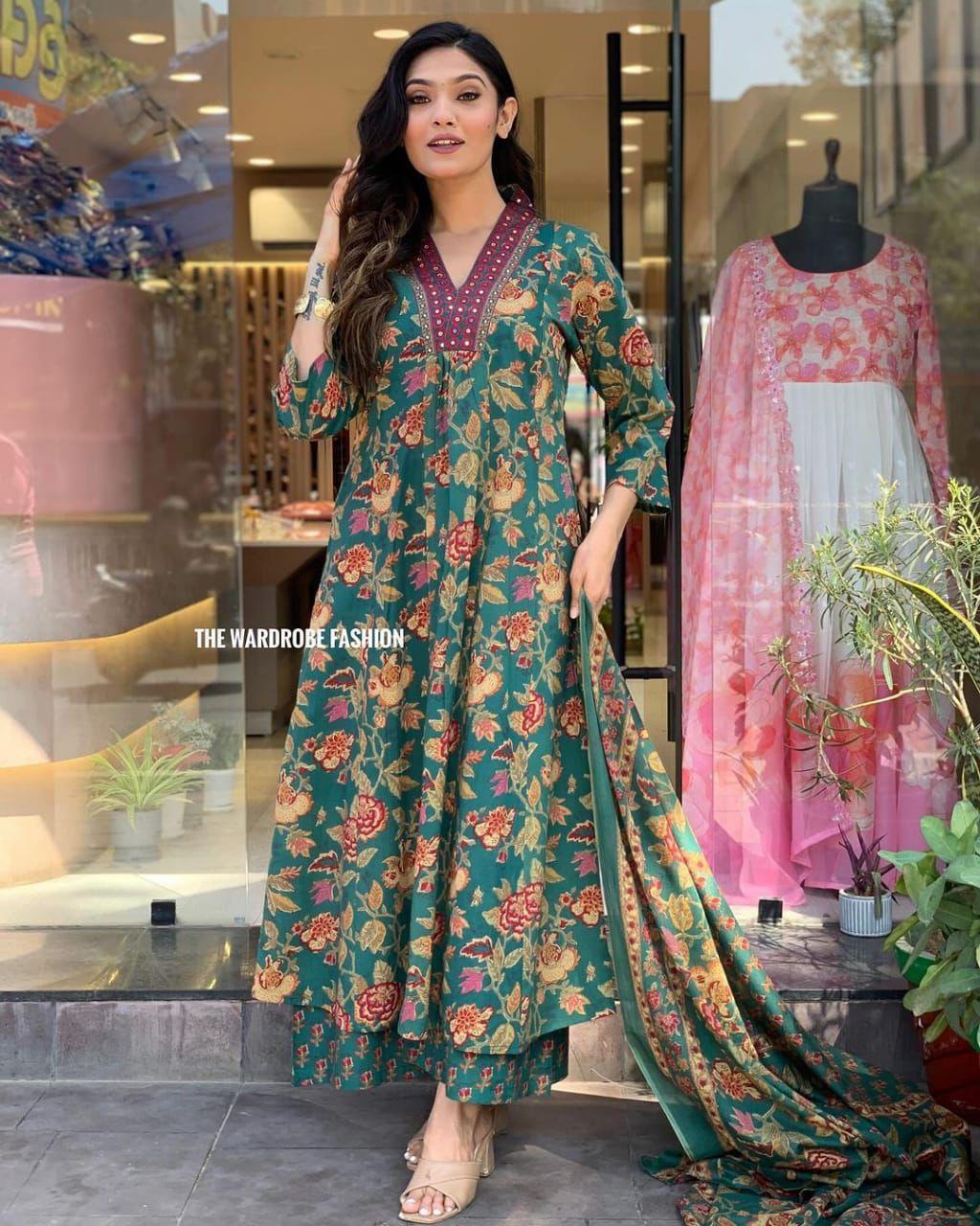 Indian Women Designer Kurta Set Dress Bollywood Beautiful Ethnic Kurti Pant Set