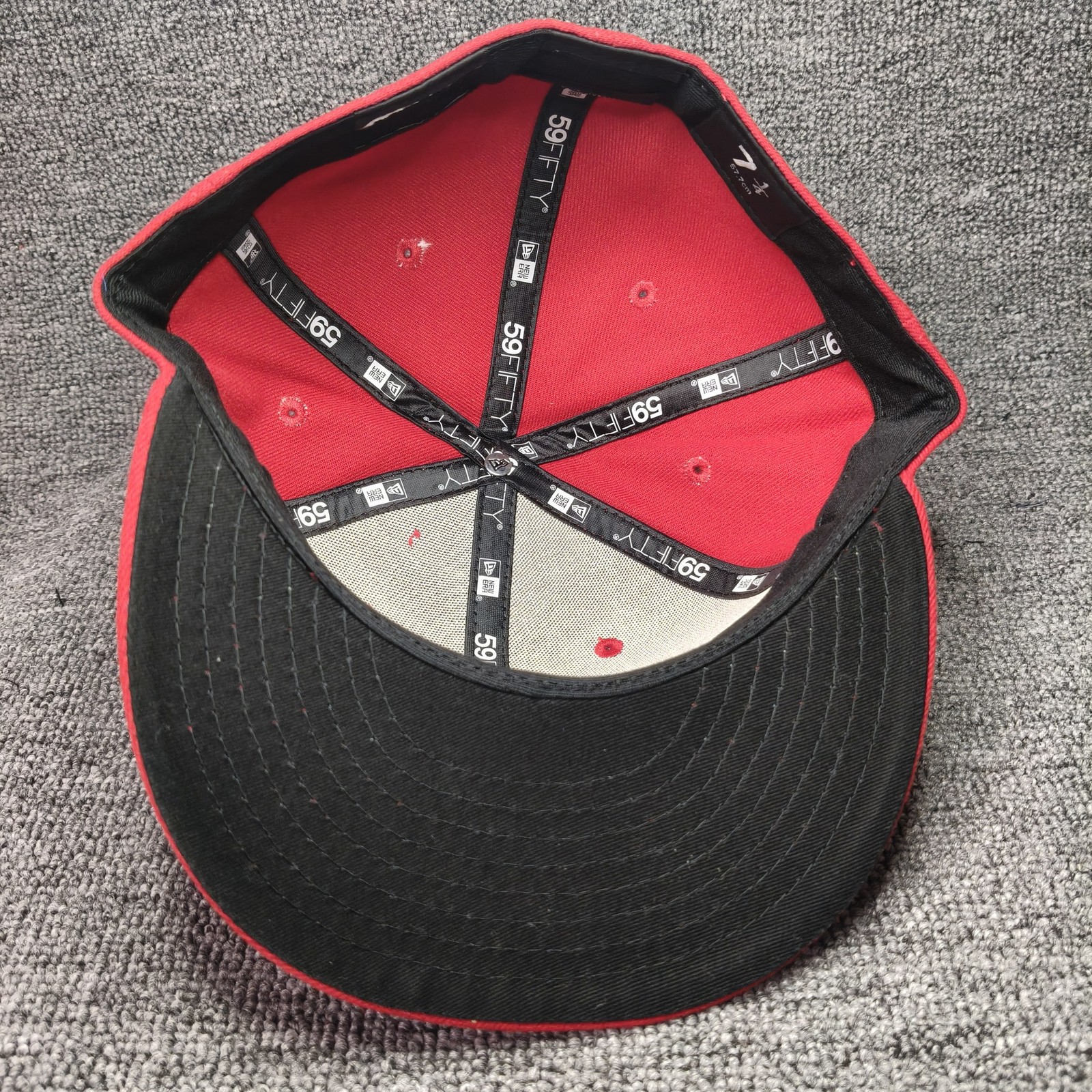 New Era Albuquerque Isotopes 59FIFTY Fitted Red 7 1 4 Hat