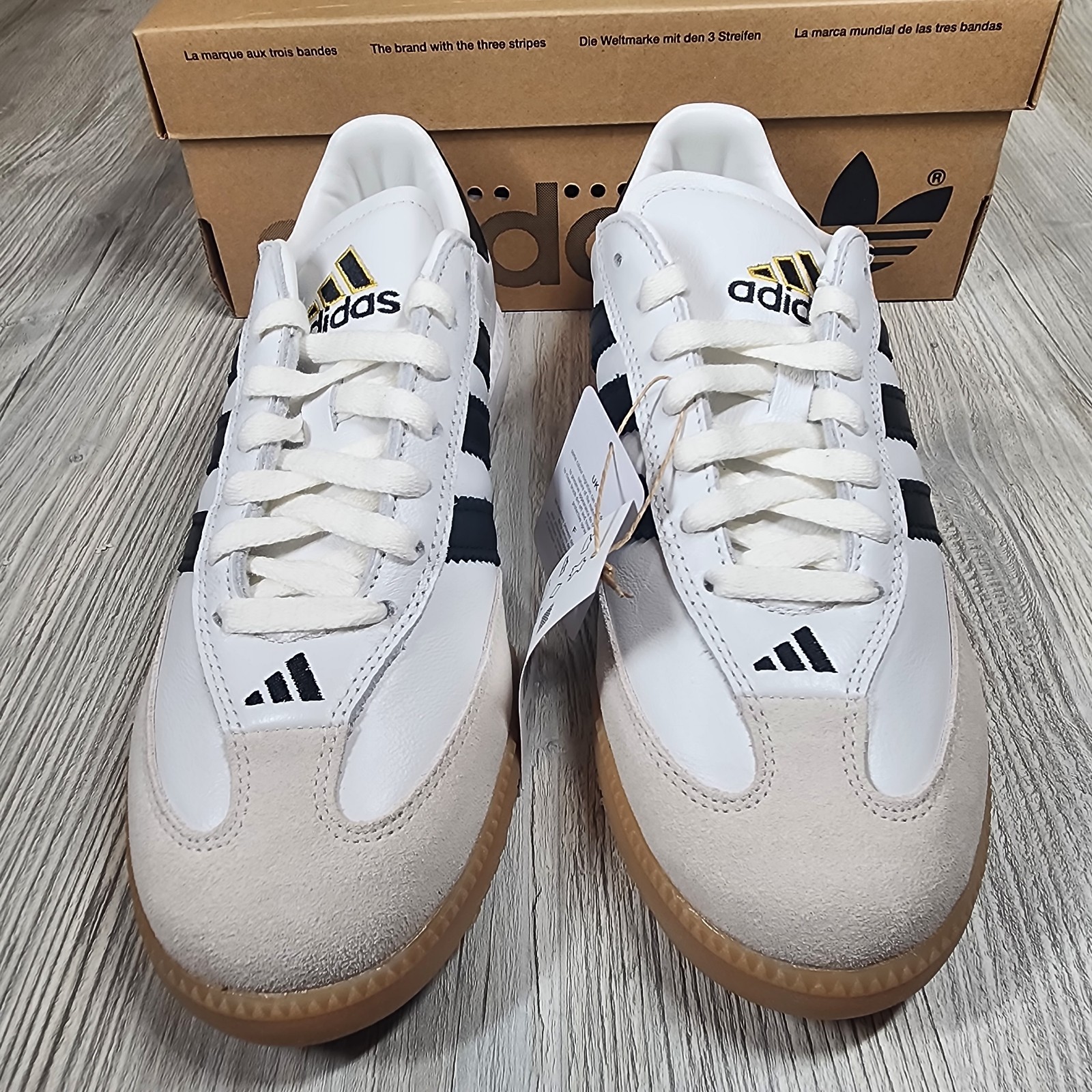 Adidas Originals Samba MN Sneaker White/Black Mens Sizes 9-13 New IF1953