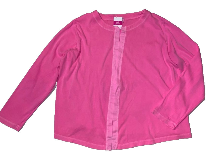 Fresh Produce 2x cosmos pink $74 essential jersey cotton open cardigan top nwt